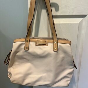 Calvin Klein Cream Tan Shoulder Bag